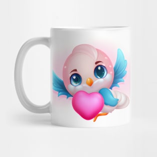 Cute Pink Baby Bird Mug